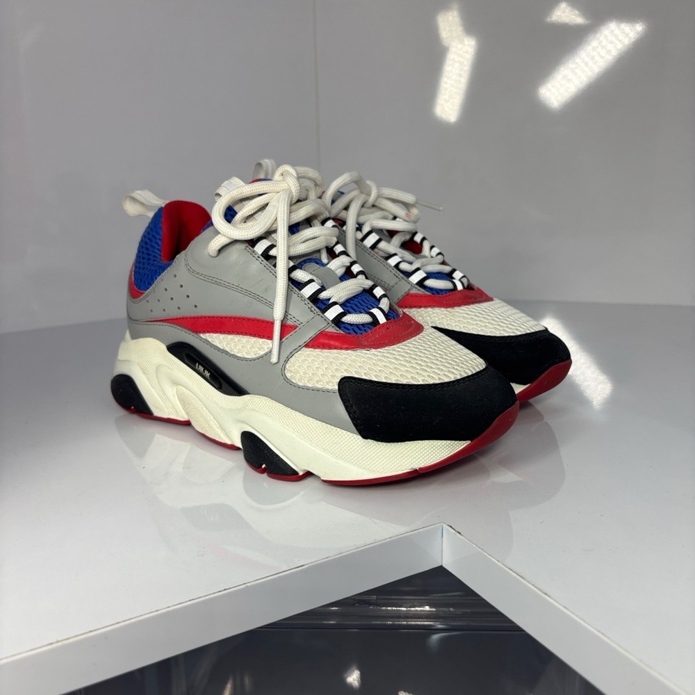 •AUTHENTIC •Dior Women's Sneakers - Red, Blue, Gray, Black